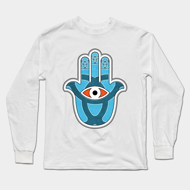 Talk to the Handsa Long Sleeve T-Shirt by BeyondGraphic